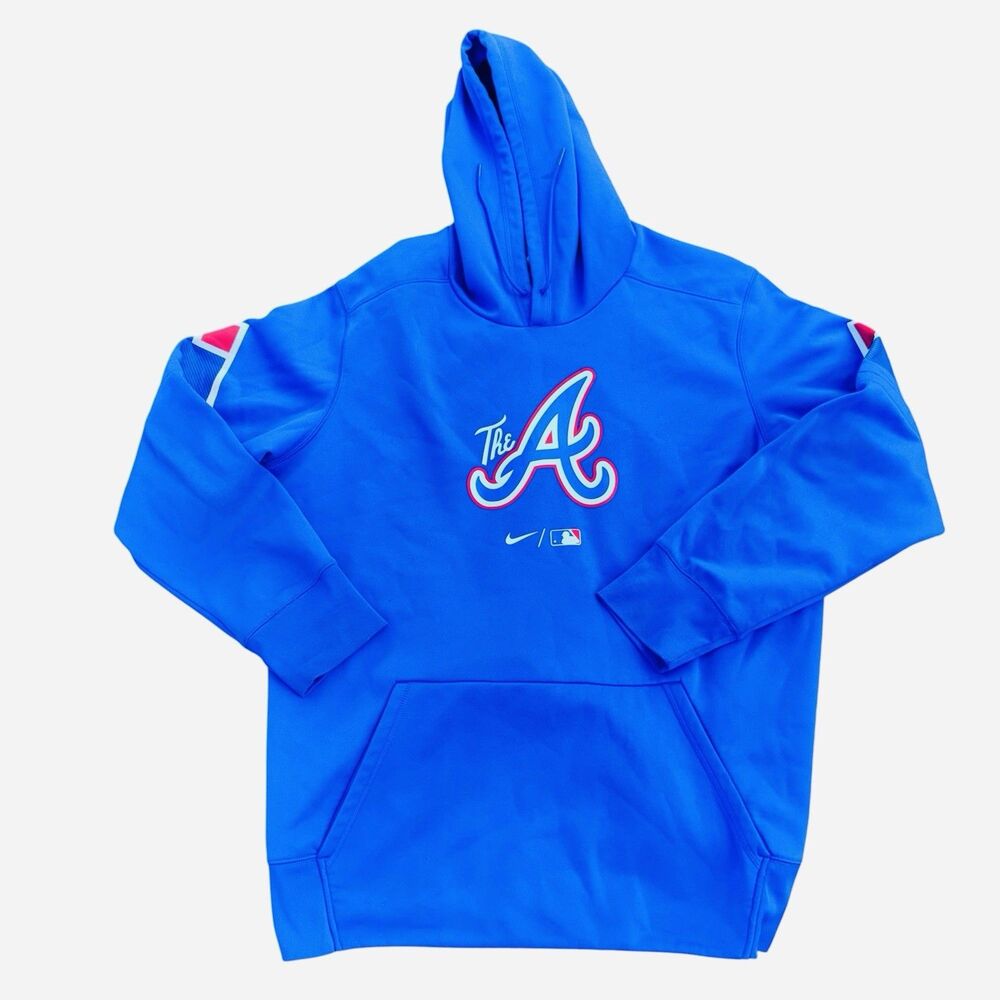 Nike Atlanta Braves MLB Authentic Collection City Connect Hoodie Men’s Size XL